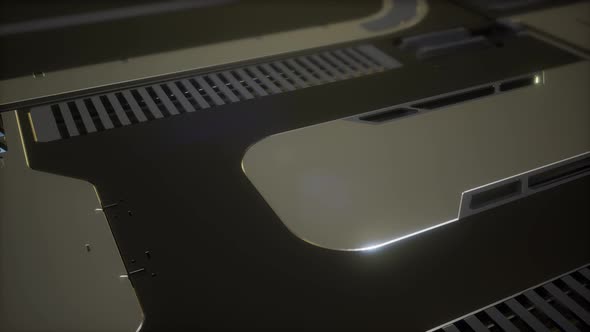 Sci Fi Metal Background alt