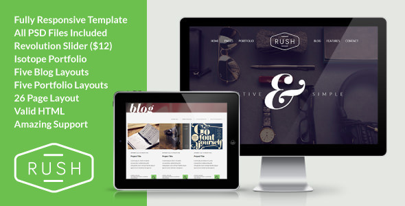 Rush - Multipurpose Creative Responsive Website - Creative Site Templates