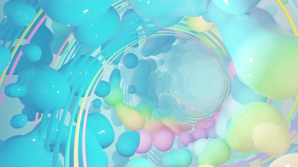 Abstract Holographic Geometry With Radial Circles 03 4K alt