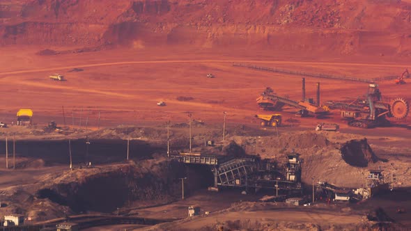 Large machinery and vehicles Mining and transporting coal from mines to generate electricity.