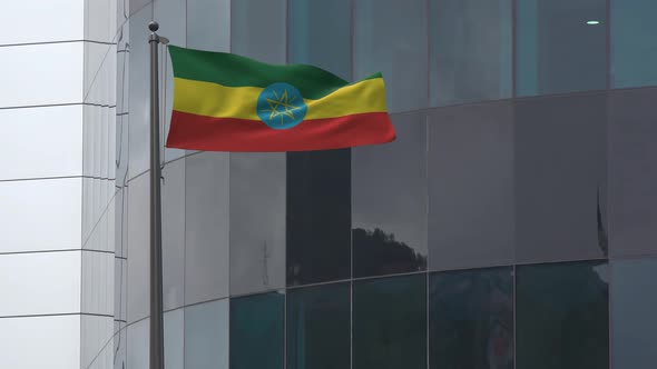 Ethiopia Flag Background 4K alt