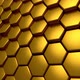 Golden Hexagon Background - VideoHive Item for Sale
