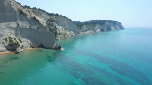 Sheer White Cliffs Of Cape Drastis Near Peroulades 4 alt