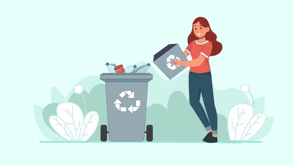 Waste Management Character Animation 02, Motion Graphics | VideoHive