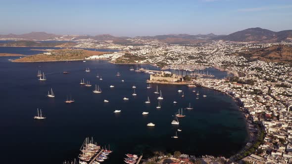 Aerial view of Bodrum - Turkey. alt