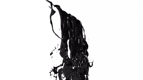 Oil Black Pouring