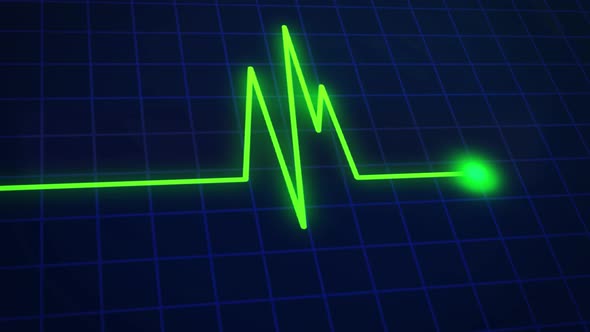 Green Neon Heartbeat