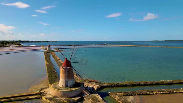 Natural Reserve of the Saline Dello Stagnone Near Marsala and Trapani Sicily alt