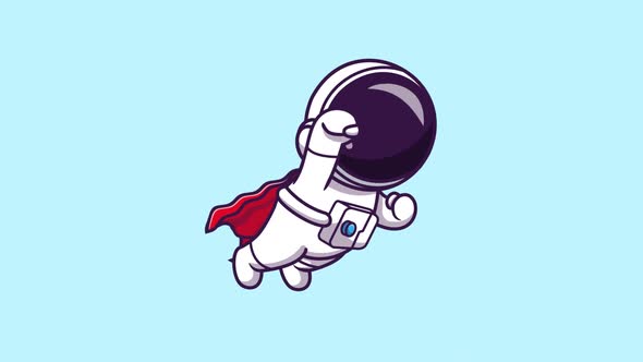 Astronout is flying