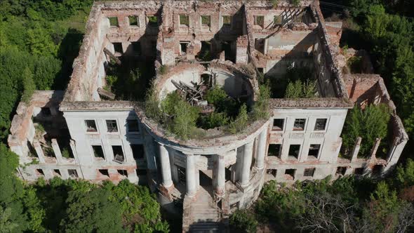 Abandoned Manor. Manor GolitsynThe Perishing Estate of Princes Golitsyn-Prozorovsky, Located in the alt