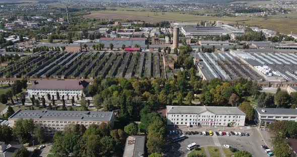 Ukraine City Rivne. Aerial Shot.The City And Its Infrastructure