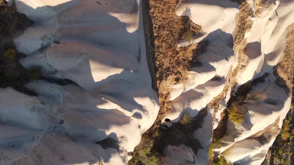 Vertical Video Cappadocia Landscape Aerial View alt