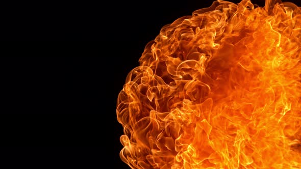 Super Slow Motion Shot of Fire Explosion at 1000Fps alt
