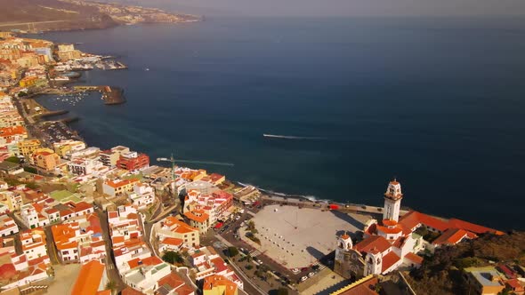 Candelaria city in Tenerife, Spain alt