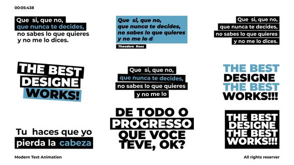 Modern Text Animation | After Effects Titles template preview