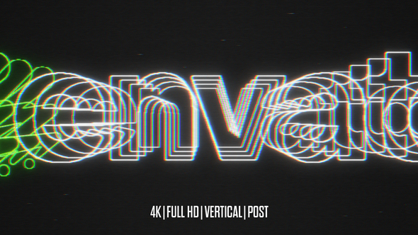 Glitch Logo Reveal Logo Stings template preview