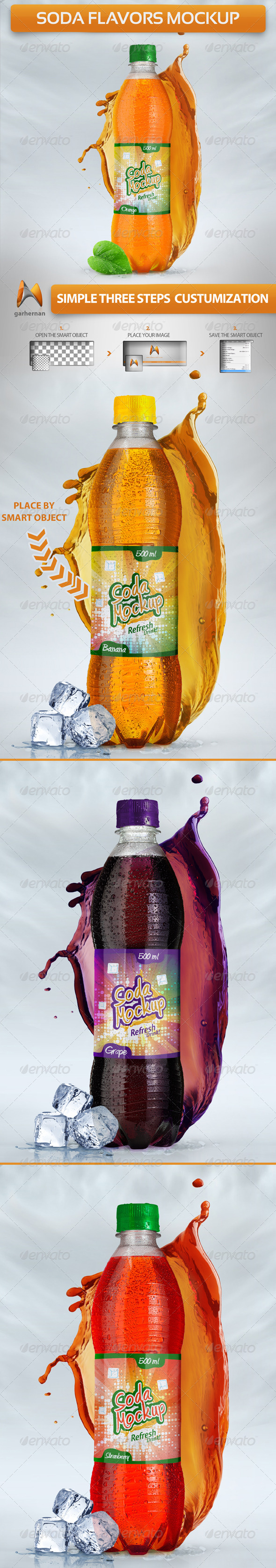 Download Soda Flavors Mock Up By Garhernan Graphicriver