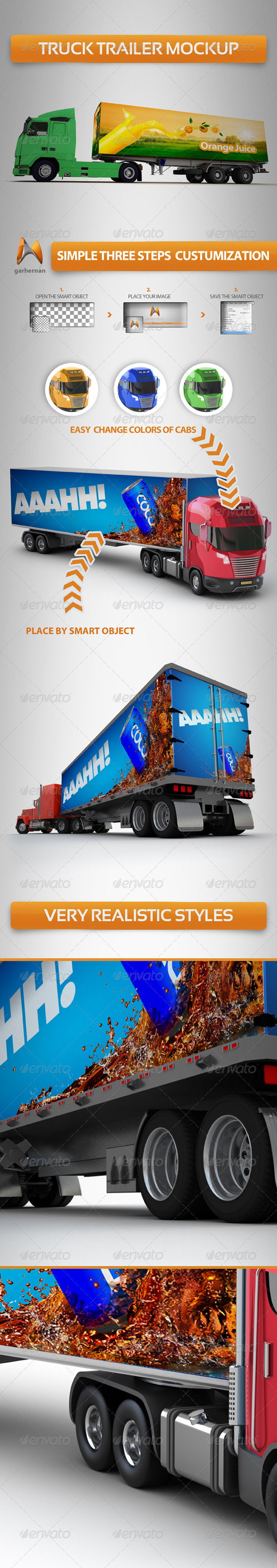 Download Truck Trailer Mock-Up by garhernan | GraphicRiver