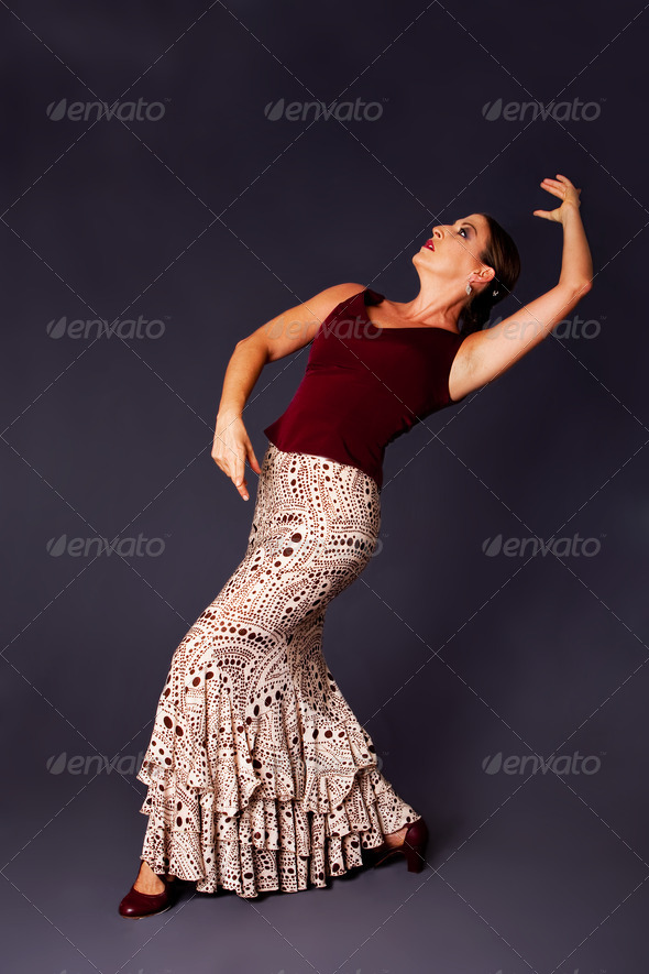 Modern Flamenco dancer woman - Stock Photo - Images