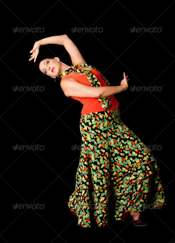 Spanish Flamenco dancer - Stock Photo - Images