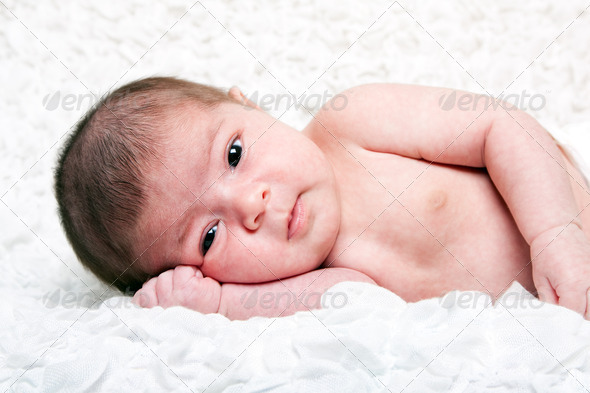 Cute baby face - Stock Photo - Images