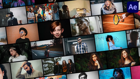 Fast Mosaic Logo Opener Openers template preview