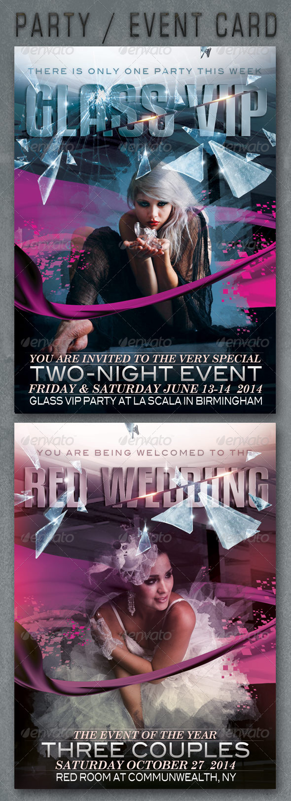 Party / Event Card - Cards & Invites Print Templates