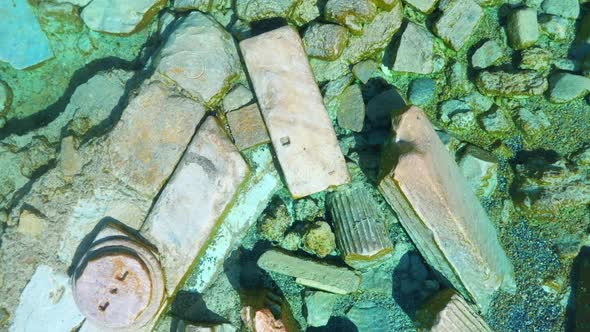 Cleopatra's Ancient Pool - Pamukkale - Turkey.	 alt