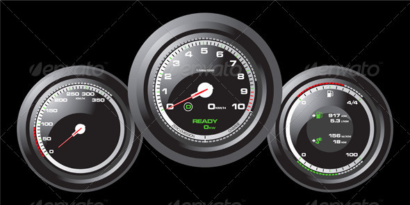 Racing Car Speedometer