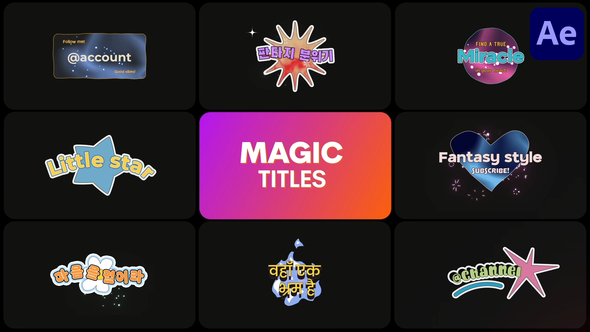 Magic Titles | After Effects Titles template preview