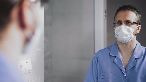 Young Shaggy Unshaven Doctor alt