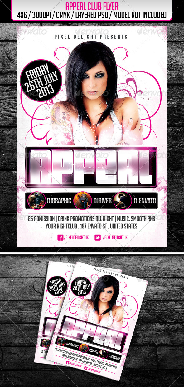 Appeal Club Flyer - Clubs & Parties Events