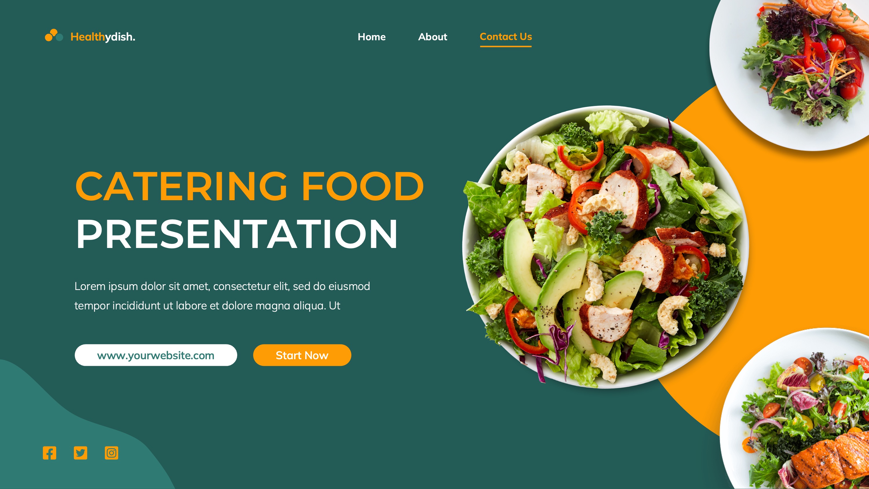 Catering Food PowerPoint, Presentation Templates | GraphicRiver