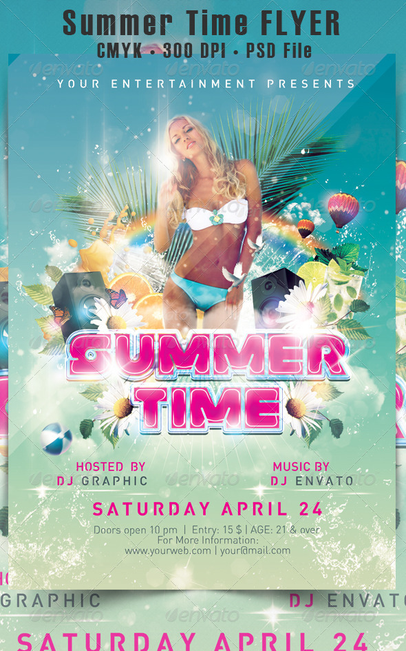 Summer Time Flyer - Events Flyers