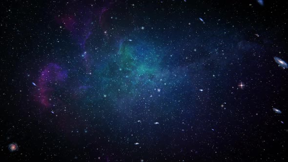 Flying Through The Stars Background
