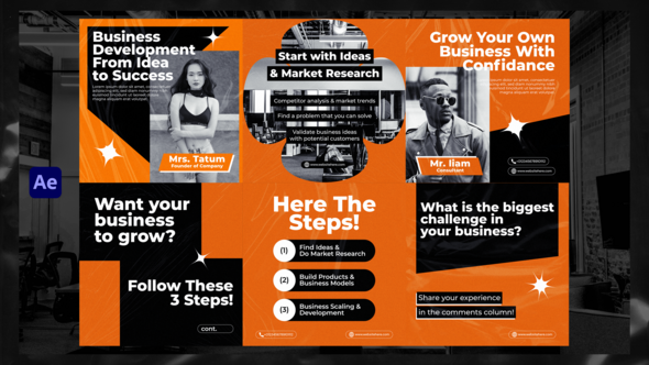 Abstract Business Instagram Post Elements template preview