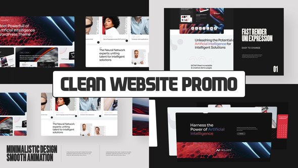Clean Website Promo Product Promo template preview