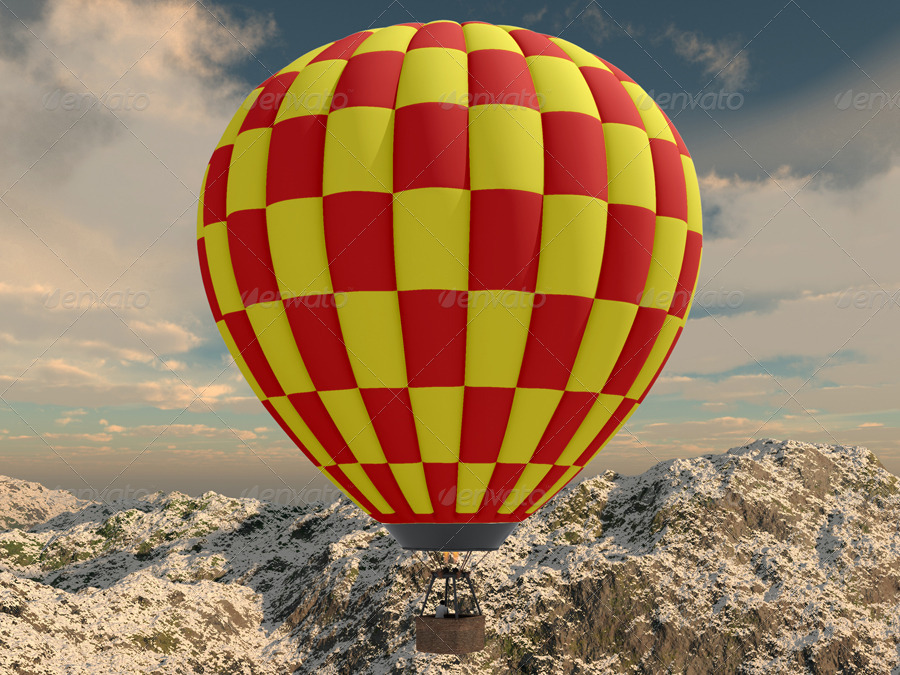 Download Hot Balloon Mock-up by maxtecb | GraphicRiver