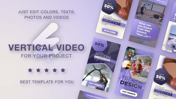 Vertical Agency Promo - Marketing Reels Video Displays template preview