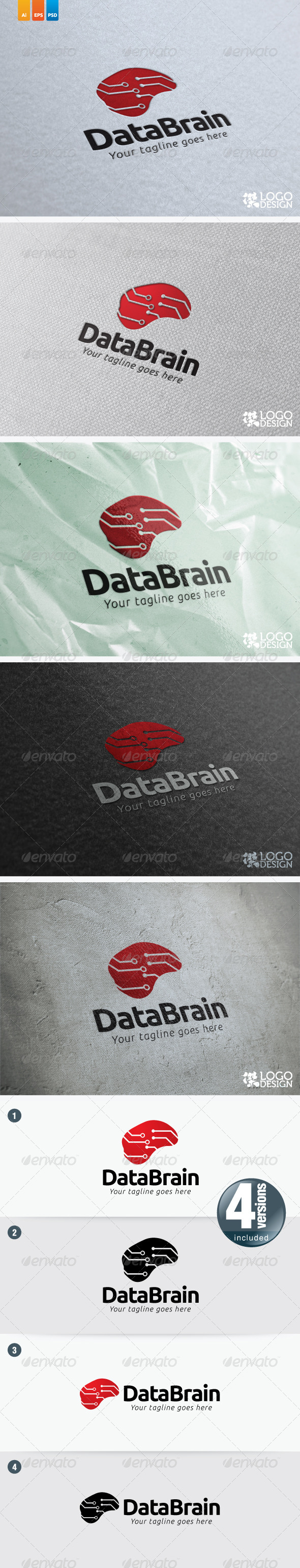 Data Brain - Humans Logo Templates