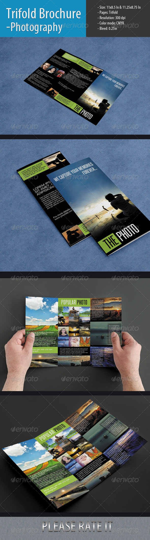 Trifold Brochure For Photography - Informational Brochures