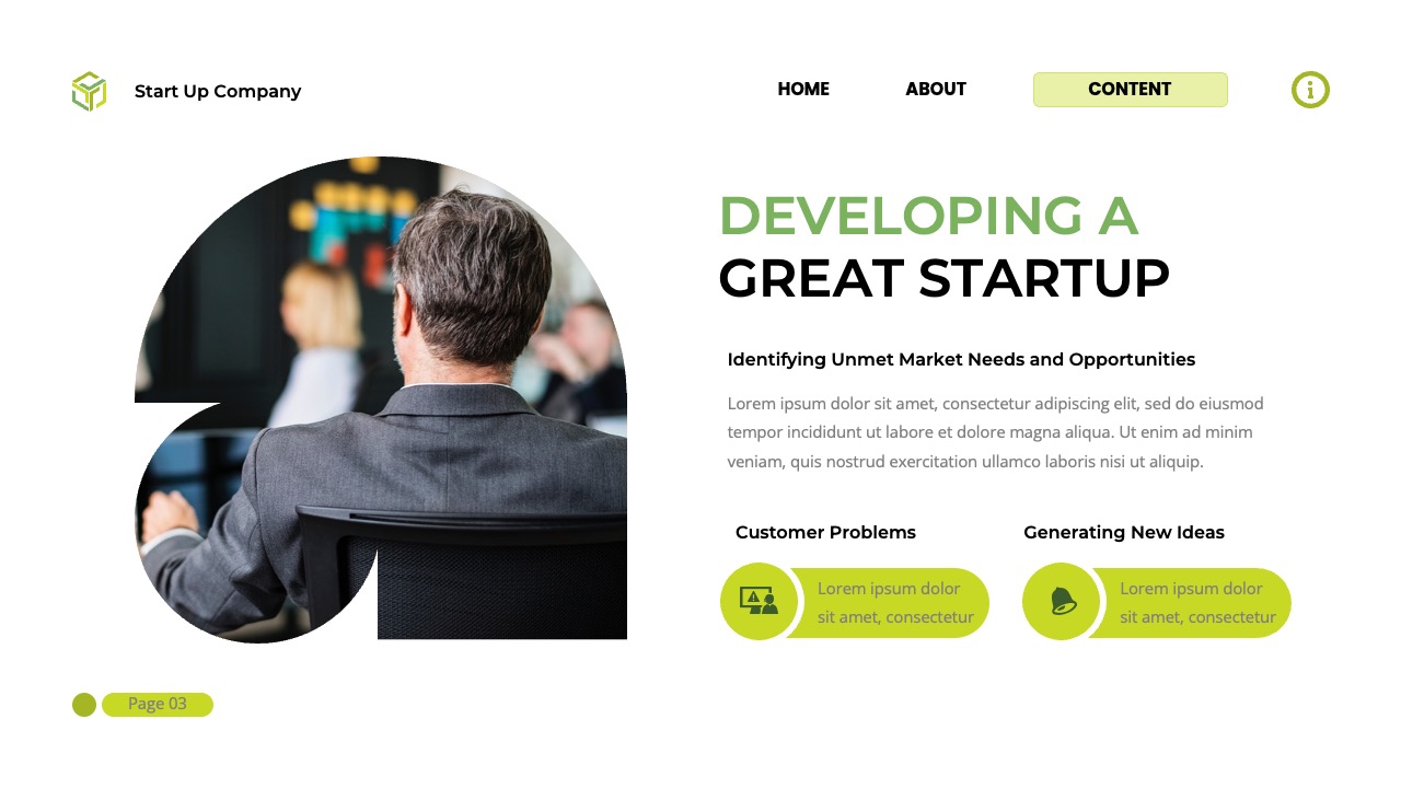 Start Up Company Google Slide, Presentation Templates | GraphicRiver