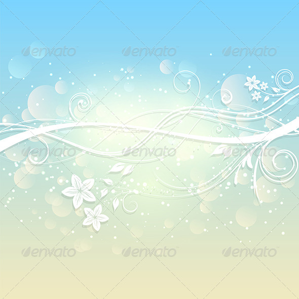 Summer Floral Background - Backgrounds Decorative