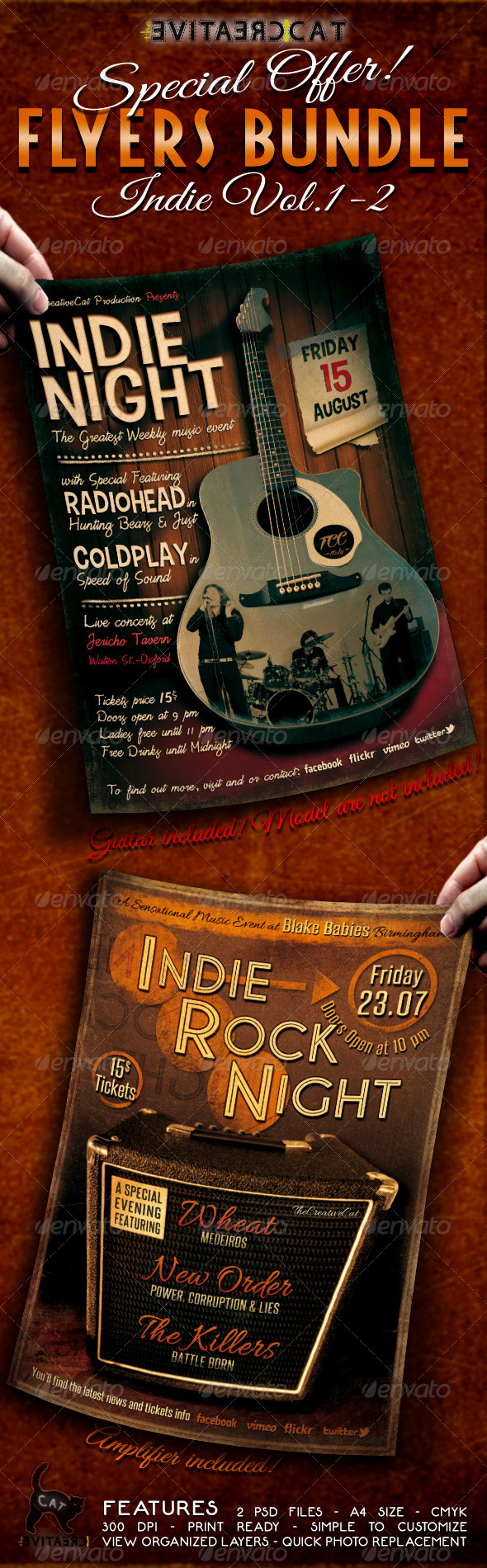 Indie Flyer/Poster Bundle Vol.1-2 - Events Flyers