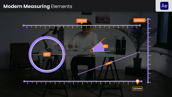 Measuring Titles Infographics template preview