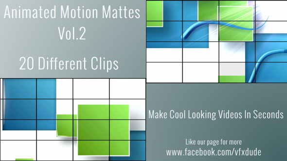 Clean Animated Motion Mattes Pack 2
