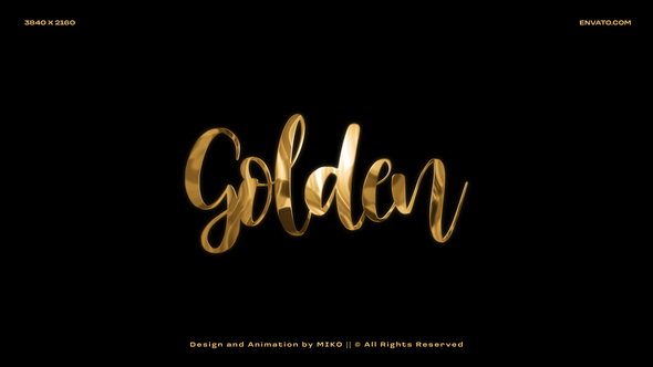 Gold Logo Reveal Logo Stings template preview