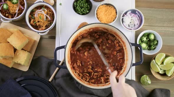 Step by step. Cooking homemade turkey chili for dinner alt