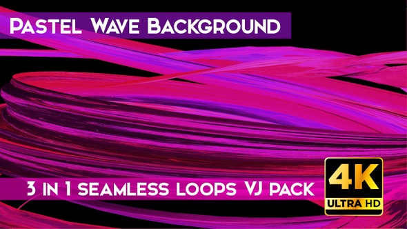 Pastel Wave Background VJ Loops