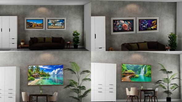 Poster Frame in the Room Mockup Product Promo template preview